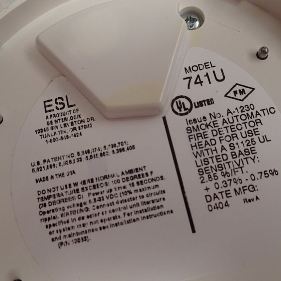 ESL 741 U Smoke Detector - Picture 5 of 6